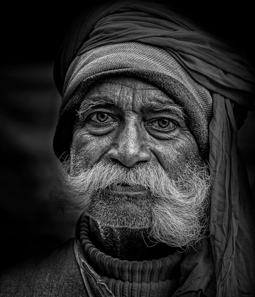 portrait, monochrome, street, people